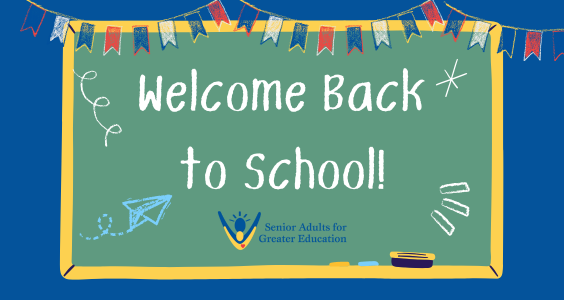 Welcome Back To School S.A.G.E!